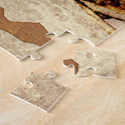 Skull and Bones Pirate Schatzinsel Karte Puzzle (Seite)