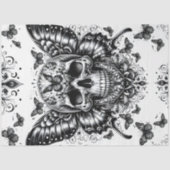 Skull and Butterflies Schnitt Paper Seidenpapier (Vorderseite)