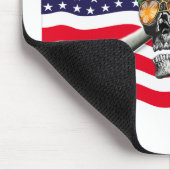 Skull and Cross Bones USA Pirate Mousepad (Ecke)