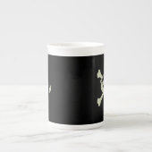 Skull and Crossbones Girl Pirate Bone China Tasse (Vorderseite)