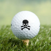Skull and Crossbones Golf Balls Golfball (Insitu T-Shirt)