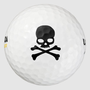 Skull and Crossbones Golf Balls Golfball