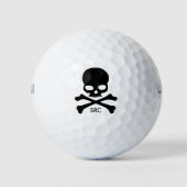 Skull and Crossbones Golfballs Personalisiert Golfball (Vorderseite)