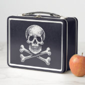 Skull and Crossbones Metall Brotdose (Beispiel)