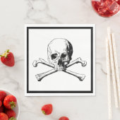 Skull and Crossbones Pirate Luncheon Paper Napkin Serviette (Beispiel)