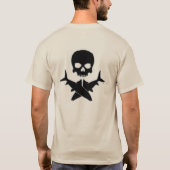 "Skull and Crossbones" von Patternwear© Fishing T-Shirt (Rückseite)