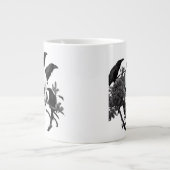 Skull and Crows Halloween Jumbo-Tasse (Vorderseite)