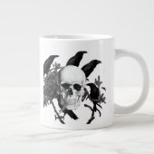 Skull and Crows Halloween Jumbo-Tasse (Rechts)