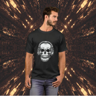 Skull and Dark Shades T - Shirt