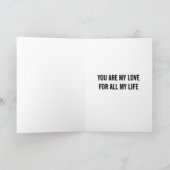 Skull and Heart valentine's card Feiertagskarte (Innenseite)