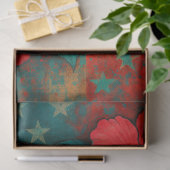 Skull and Hibiskus in Grunge Art Decoupage Seidenpapier (Geschenk)