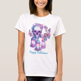 Skull and Moths Halloween T-Shirt