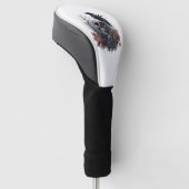 Skull and Raven Prophecy Golf Headcover (angewinkelt)