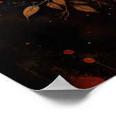 Skull and Roses Poster (Ecke)