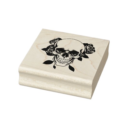 Skull and Roses Stamp Gummistempel (Stempel)