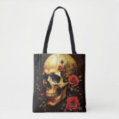 Skull and roses tasche (Vorderseite)