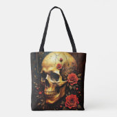 Skull and roses tasche (Rückseite)