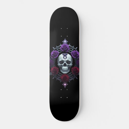 Skull and Snake Gothic Skateboard (Vorderseite)