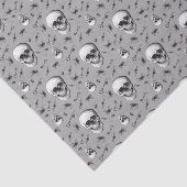 Skull and Spiders Pattern Halloween Seidenpapier (Ausschnitt)