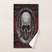 Skull Ars Longa Vita Brevis Badhandtuch Set (Handtuch)