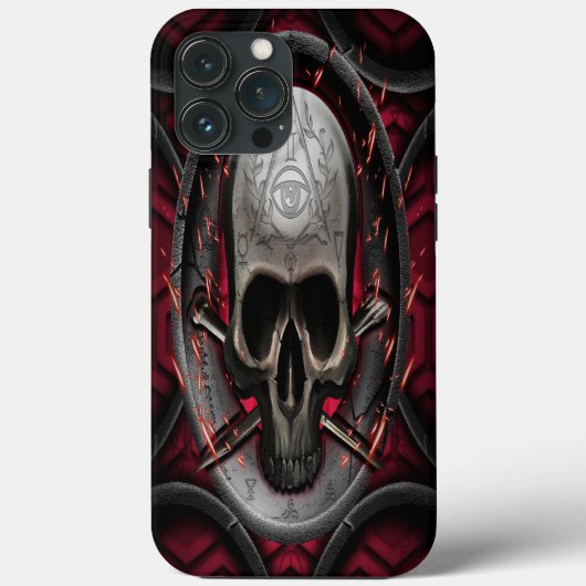 Skull Ars Longa Vita Brevis Case-Mate iPhone Hülle (Rückseite)
