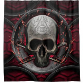 Skull Ars Longa Vita Brevis Duschvorhang (Vorderseite)
