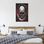 Skull Ars longa Vita brevis Leinwanddruck (Insitu (Schlafzimmer))