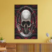 Skull Ars longa Vita brevis Leinwanddruck (Insitu (Wohnzimmer))