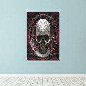 Skull Ars longa Vita brevis Leinwanddruck (Insitu (Holzboden))
