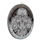 SKULL Art Dartboard Dartscheibe (Vorderseite Links)