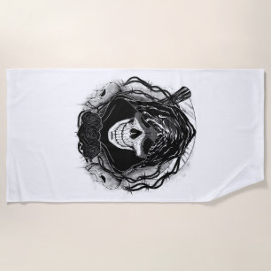 Skull Art Design Strandtuch