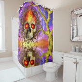Skull Art Duschvorhang (Beispiel)