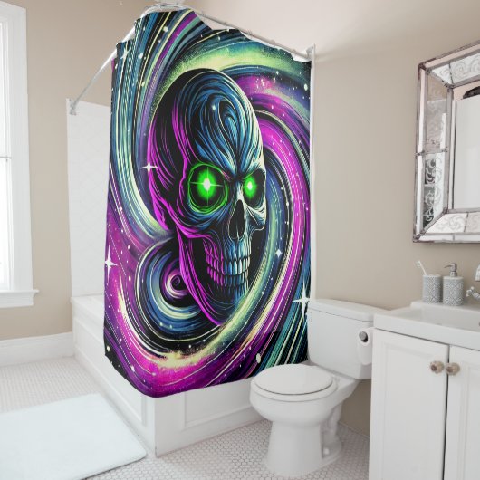 Skull Art Duschvorhang (Beispiel)