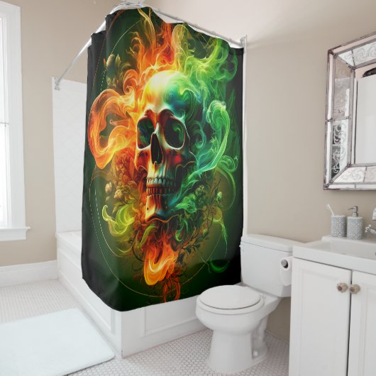 Skull Art Duschvorhang (Beispiel)