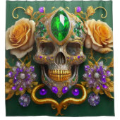 Skull Art Duschvorhang (Vorderseite)