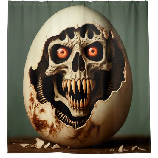 Skull Art Duschvorhang (Vorderseite)