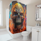 Skull Art Duschvorhang (Beispiel)