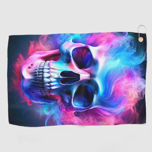 Skull Art Golfhandtuch (Horizontal)