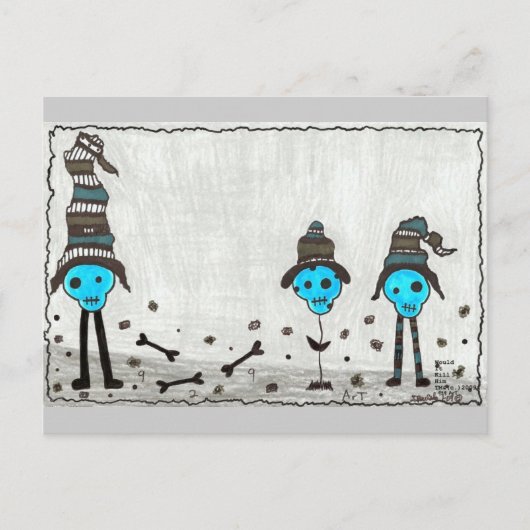 SKuLL ArT - Maßgeschneidert Postkarte (Vorderseite)