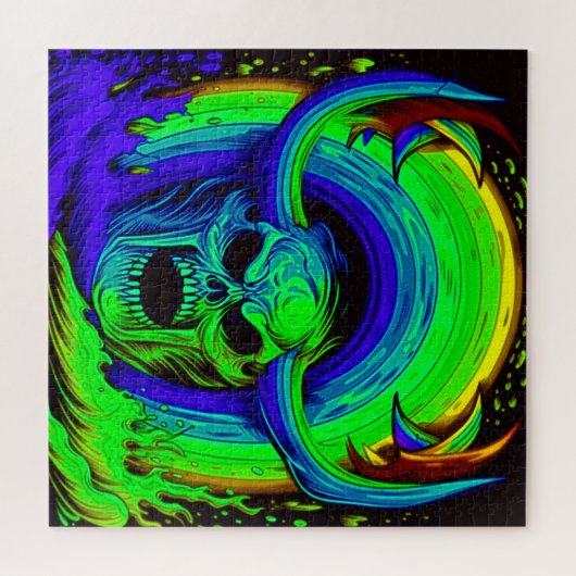 Skull Art Puzzle (Horizontal)