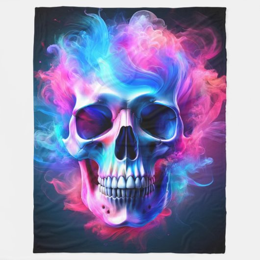 Skull Artwork Fleecedecke (Vorderseite)