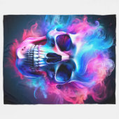 Skull Artwork Fleecedecke (Vorderseite (Horizontal))