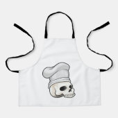 Skull as Cook with Chef hat Schürze (Vorderseite)