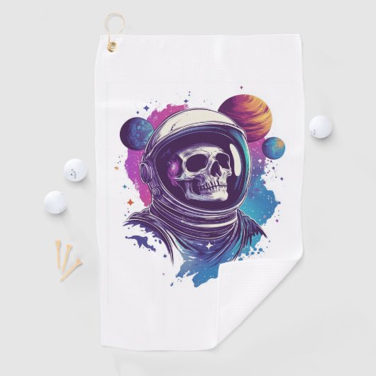 Skull Astronaut Explorer Golfhandtuch (Insitu)