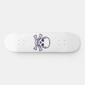 Skull auf Knochen Skateboard (Horizontal)
