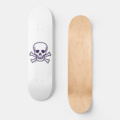 Skull auf Knochen Skateboard (Vorderseite)