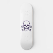 Skull auf Knochen Skateboard (Vorderseite)