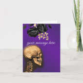 Skull auf lila karte (Vorderseite)