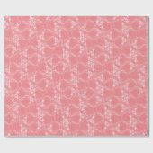 Skull auf rosa Wrapping Paper Geschenkpapier (Flach)