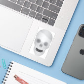 Skull Aufkleber (Laptop mit iPhone)